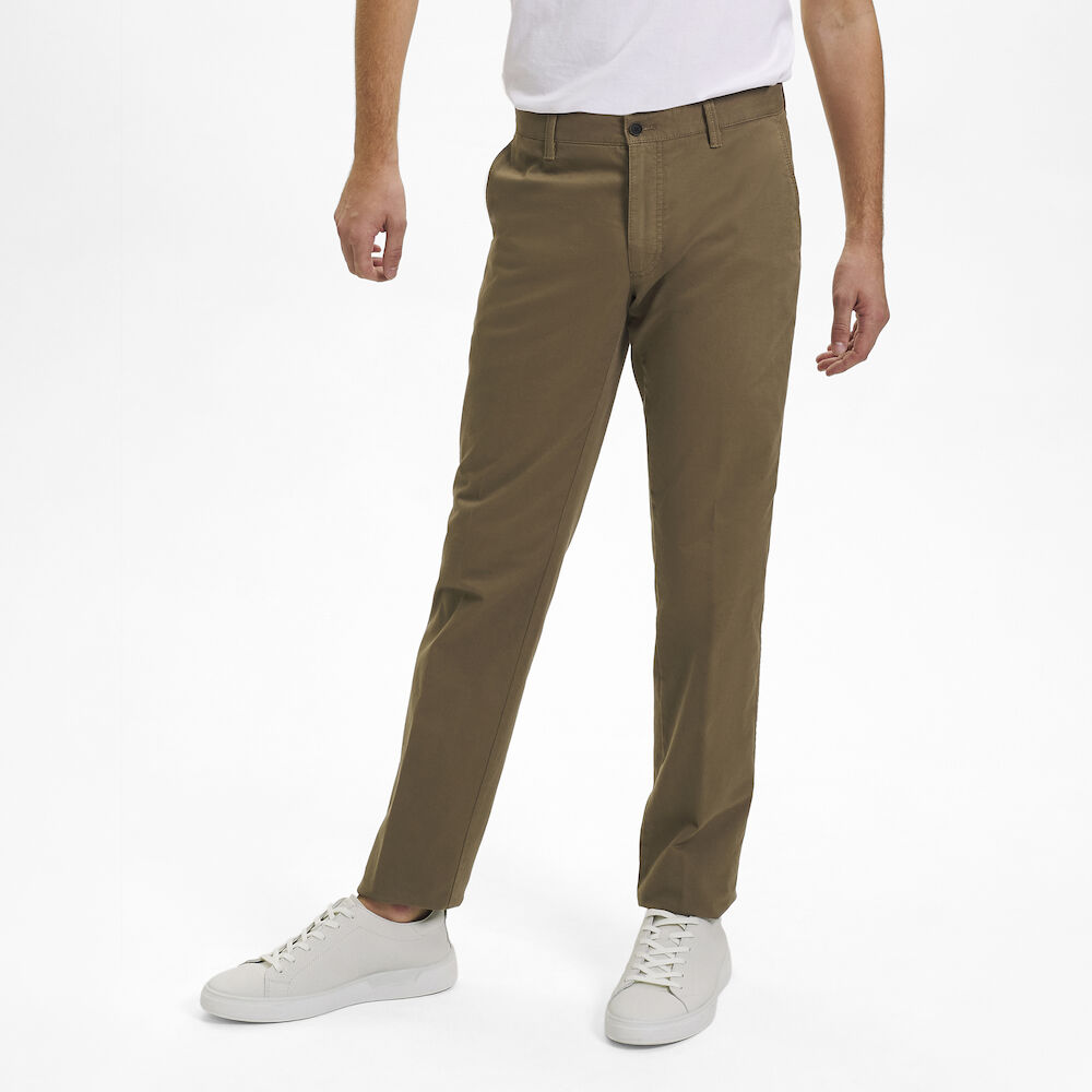 Chino in Modern Fit, Dark sand, 102 - lang
