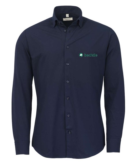 Comfort - Hemd, Herren, navy, Jersey, 37/38