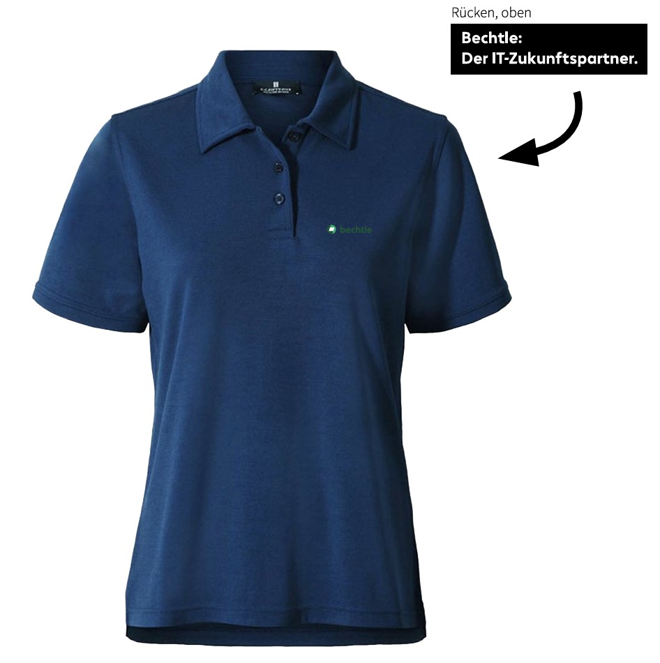 Munich Womens' Polo Shirt SS, Regular Fit, Women, Estate Blue, XXL