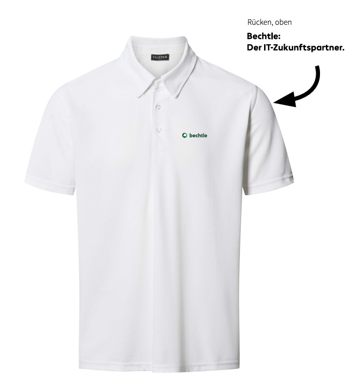 Dortmund-Polo ss, Bright white, 3XL