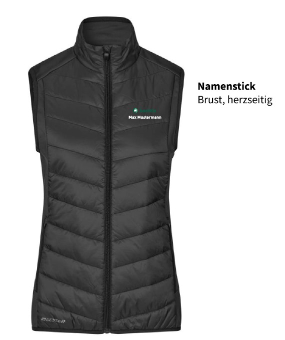 GEYSER Hybrid Vest, Damen, Schwarz