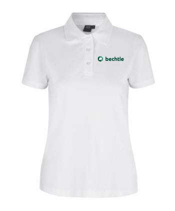 Poloshirt, Stretch, Damen, Weiss, 2XL