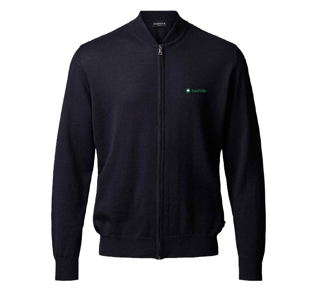 Milan Cardigan Bomber, Regular Fit, Men, Dark Navy, XXL