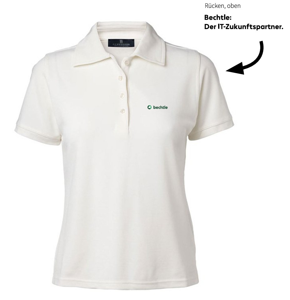 Munich Womens' Polo Shirt SS, Regular Fit, Women, Bright White, XXL