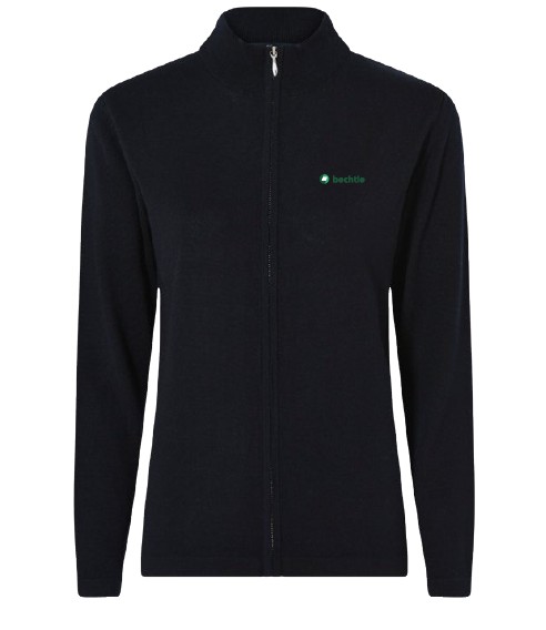 Copenhagen Women's Cardigan METAL ZIP, Regular Fit, Women, Navy, XXL