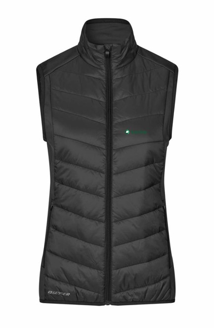 GEYSER hybrid vest, Damen, Schwarz, 2XL
