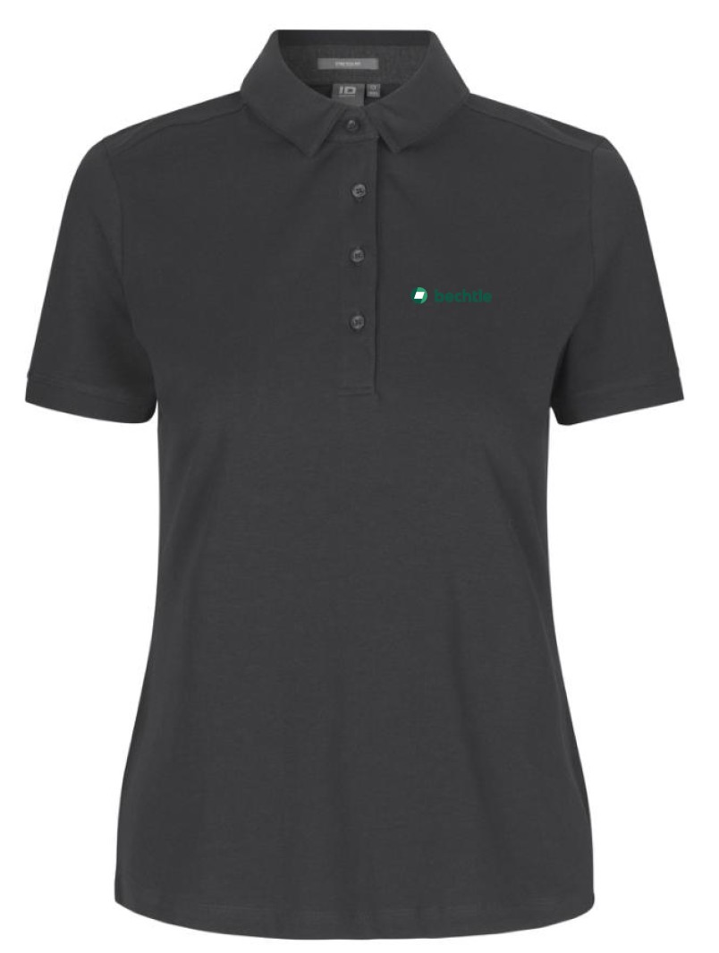 Business Poloshirt, Jersey, Damen, Schwarz, 2XL