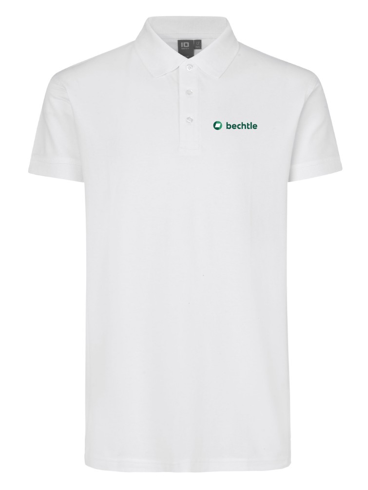 Poloshirt, Stretch, Weiss, 2XL