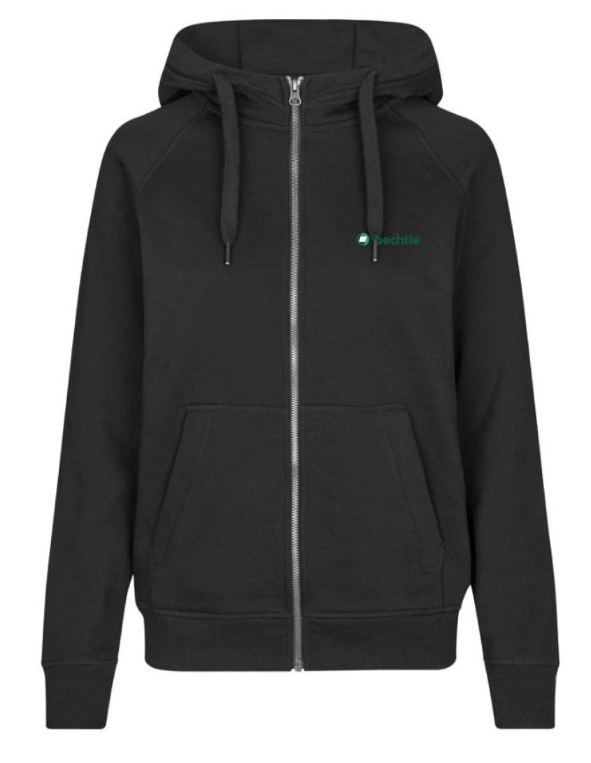 CORE Hoodie, Damen, Reißverschluss, Schwarz, 2XL